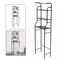 Over The Toilet Storage Rack 4-Tier Metal Bathroom Shelf Space Saver Organizer